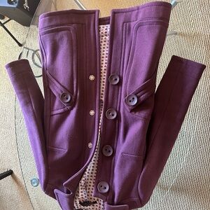 Women's Purple Button-Up Jacket